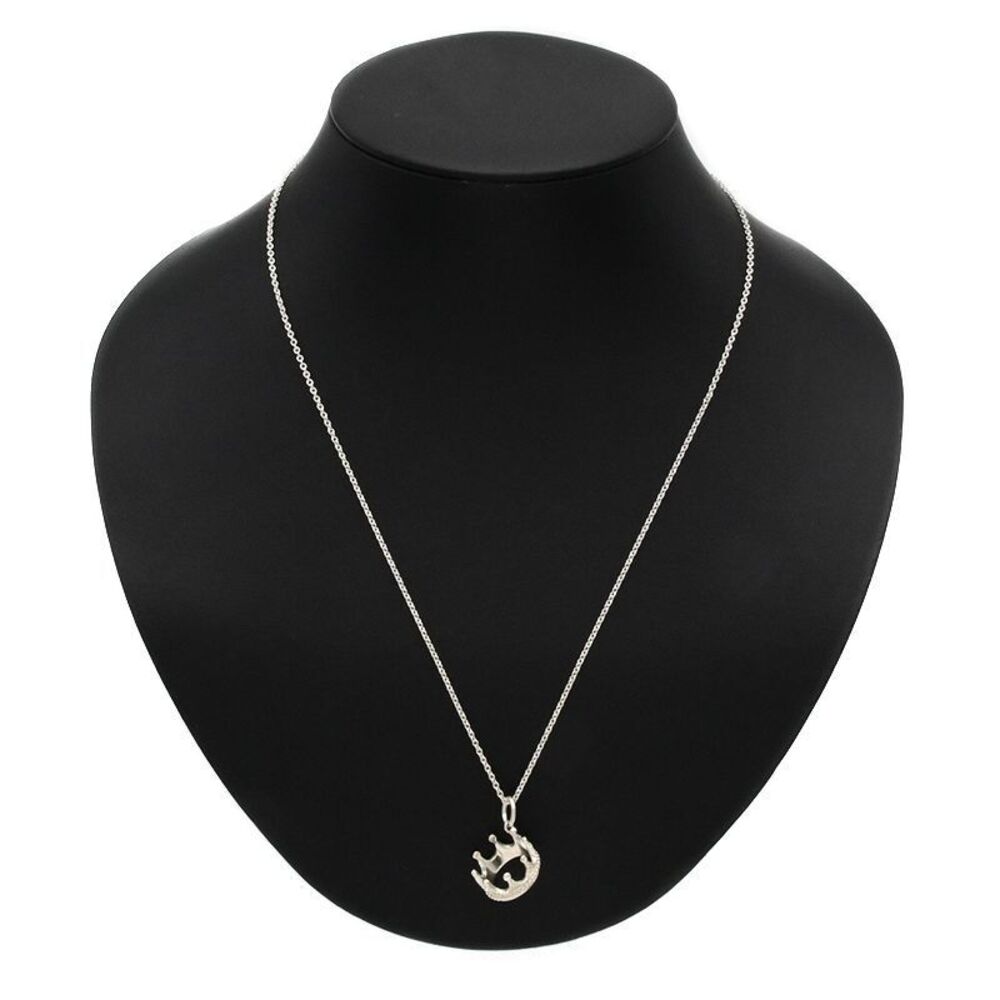 Tiffany Co Crown Necklace Silver Motif Pendant